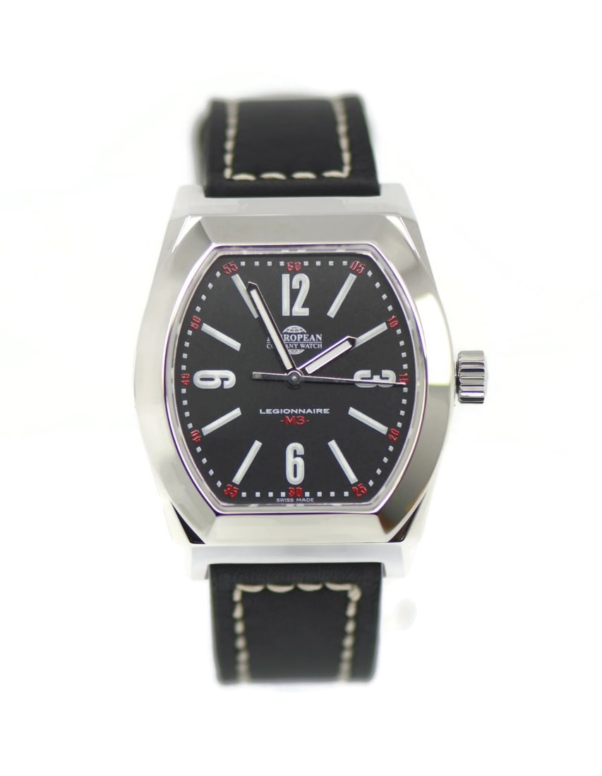 European Company Legionnaire Stainless Steel Watch LM3 Mechanical Black Dial: European Company Legionnaire Stainless Steel Watch LM3 Mechanical Black Dial Introducing the European Company Legionnaire Stainless Steel LM3 wristwatch, a classic timepiece that combines style and fu