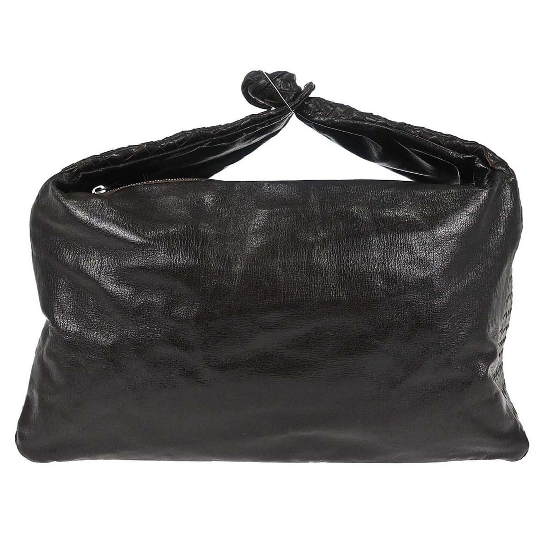 Bottega Veneta Intrecciato Extra Large Brown Leather Top Handle Bag (1 of 15)