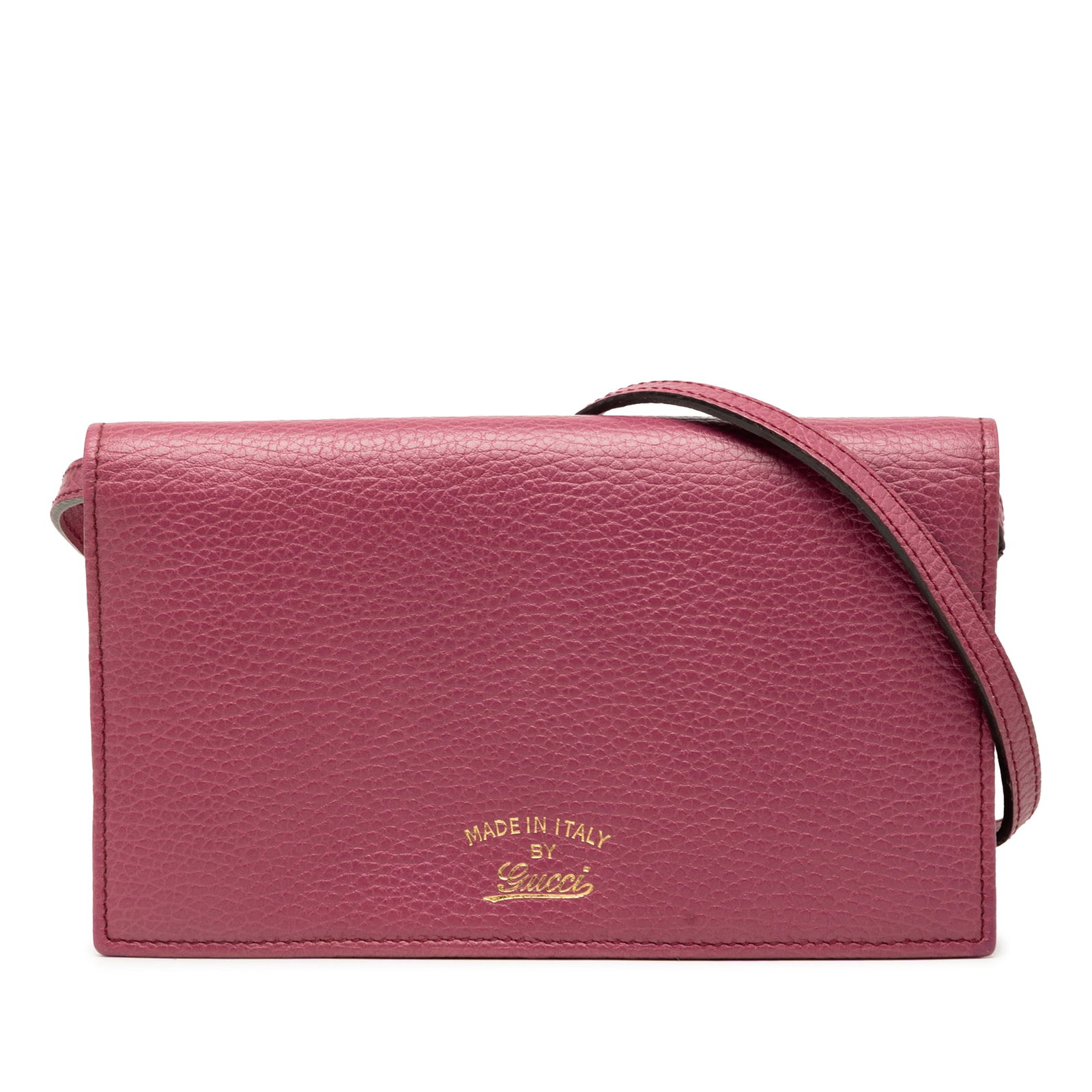 Gucci Swing Wallet On Strap Pink Leather Crossbody Bag (1 of 8)