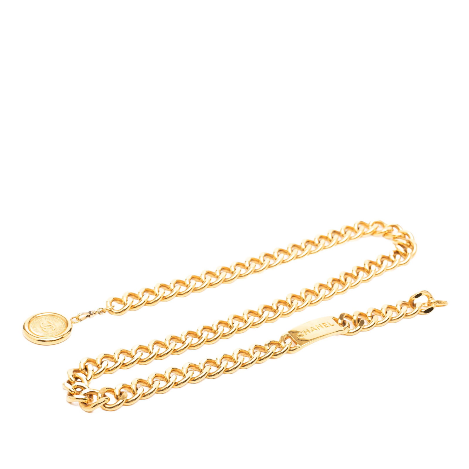 Chanel CC Medallion Gold Plated Chain Link Belt (1 of 5)