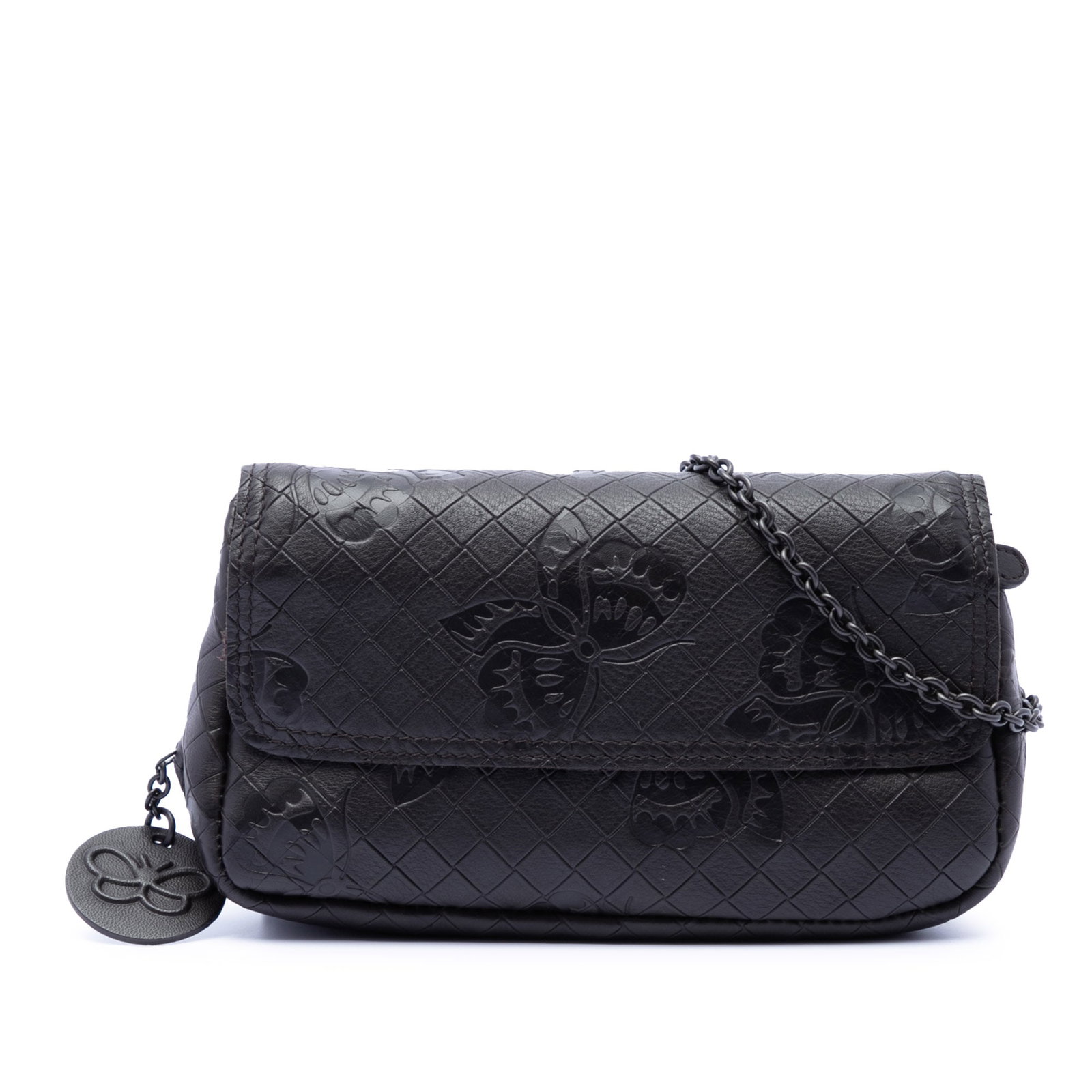 Bottega Veneta Intrecciomirage Butterfly Small Leather Chain Crossbody Bag (1 of 6)