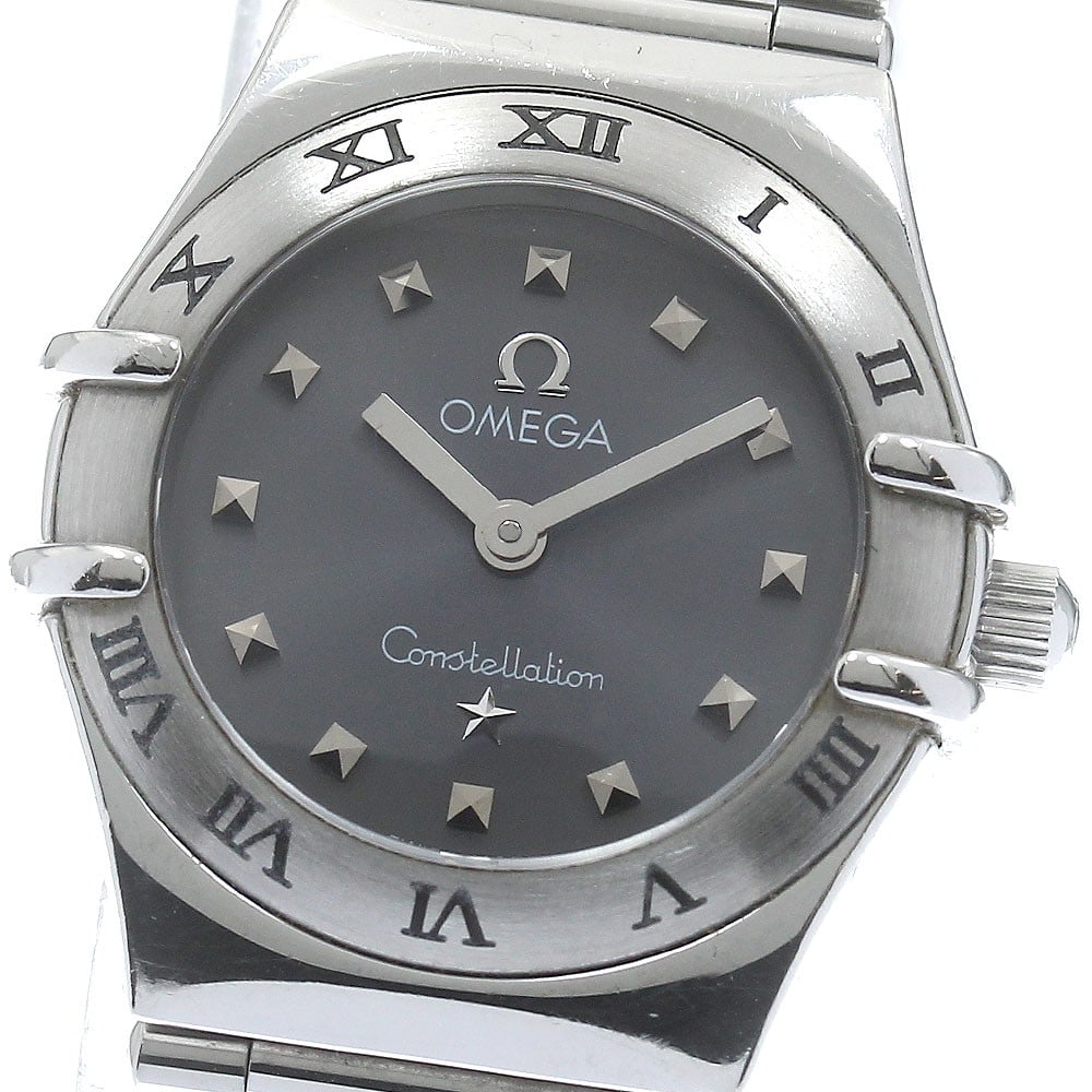 OMEGA Constellation Mini My Choice Quartz Steel Womens Watch 1561.51: OMEGA Constellation Mini My Choice Quartz Steel Womens Watch 1561.51 This OMEGA Constellation Mini My Choice is a pre-owned women's wristwatch featuring a stainless steel case and bracelet with a gray