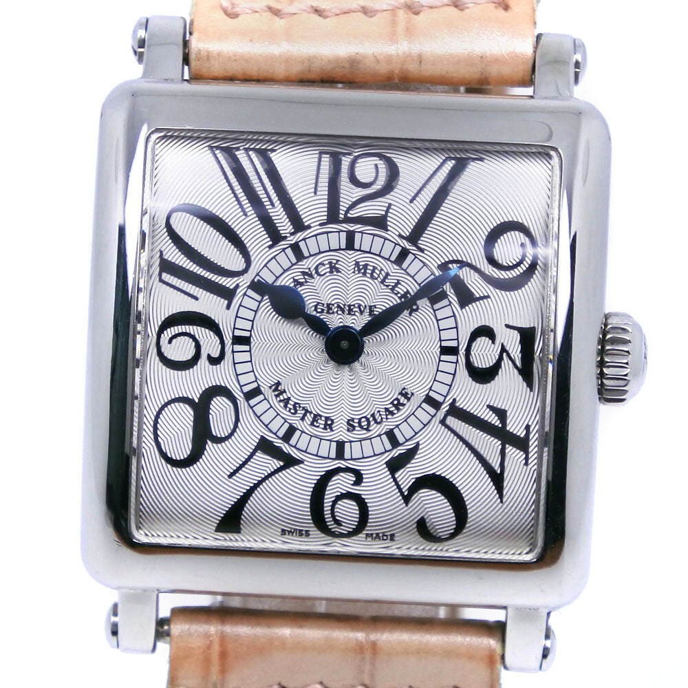 FRANCK MULLER Master Square 6002S QZ Ladies Swiss Quartz Watch: FRANCK MULLER Master Square 6002S QZ Ladies Swiss Quartz Watch This elegant FRANCK MULLER Master Square wristwatch is designed for ladies, showcasing a timeless style that combines functionality with 