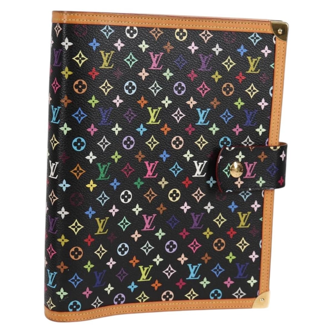 Louis Vuitton R20893 Agenda GM Day Planner Cover Black Multicolor Canvas (1 of 18)