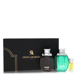 Kenzy Gift Set By Swiss Arabian: Kenzy Gift Set By Swiss Arabian Kenzy Cologne by Swiss Arabian, Kenzy is a bright, luxuriant summer elixir that fuses tantalizing tones of citrus and mediterranean fruit with rich vanilla and amber. T