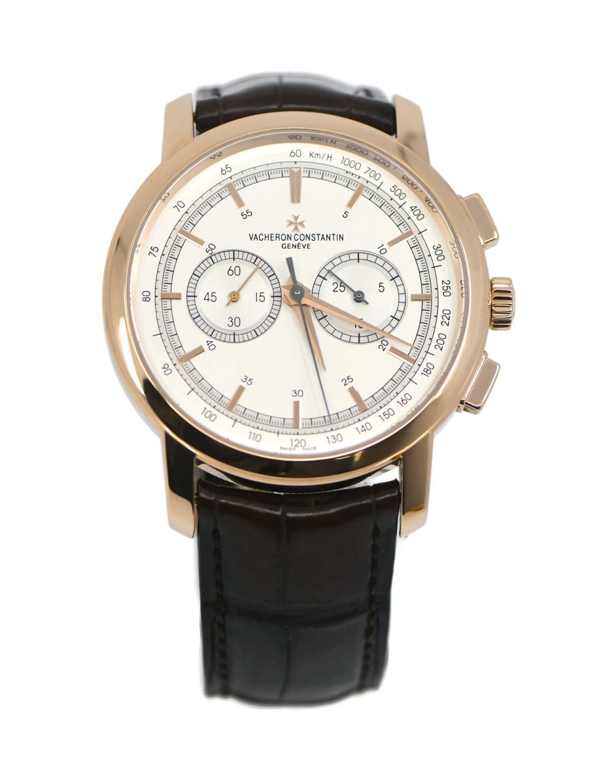 Vacheron Constantin Traditionnelle 18K Rose Gold 42MM Manual Watch: Vacheron Constantin Traditionnelle 18K Rose Gold 42MM Manual Watch This Vacheron Constantin Traditionnelle wristwatch features an 18K rose gold case with a polished finish and a smooth bezel. The watc