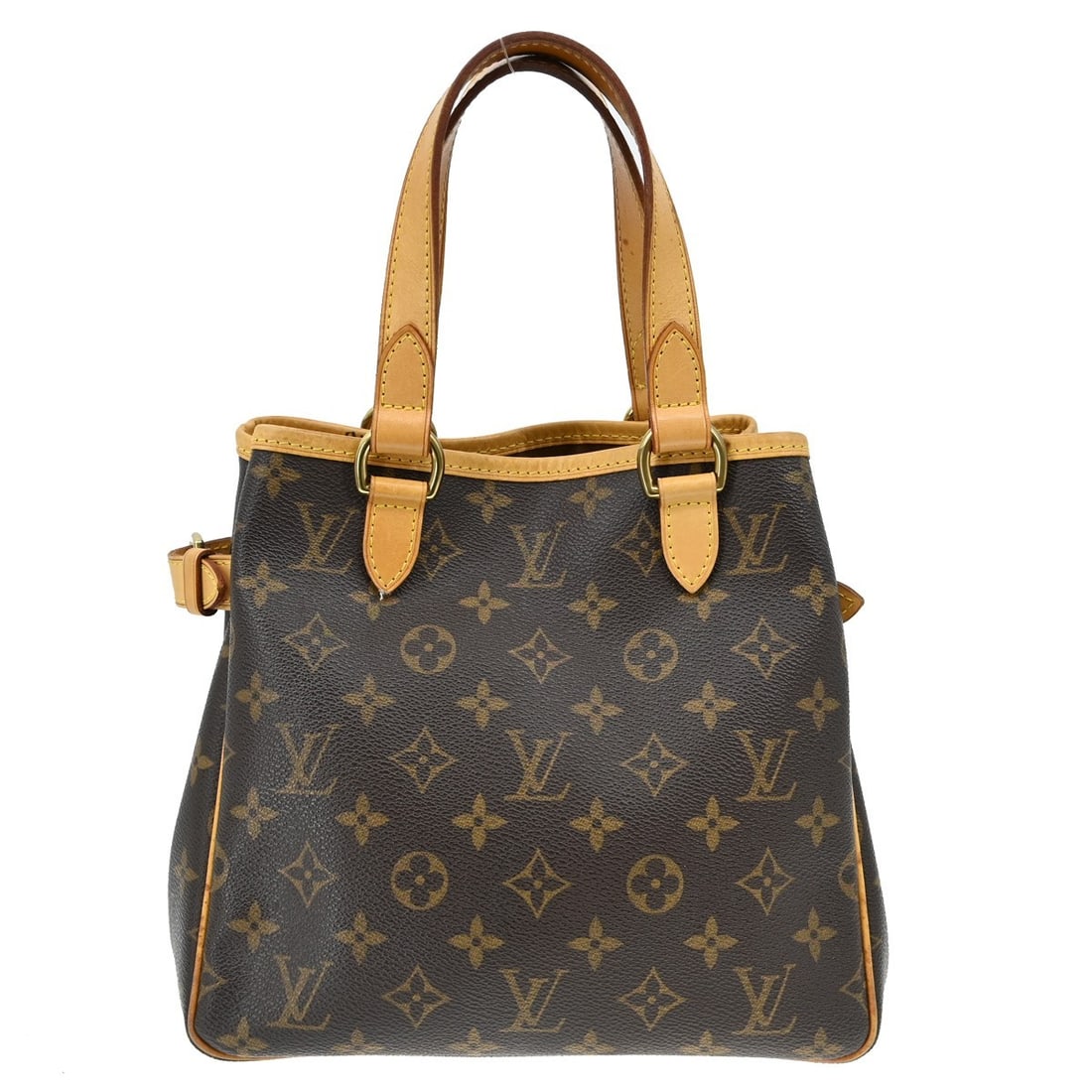 Louis Vuitton Batignolles Monogram Canvas Tote Bag M51156: Louis Vuitton Batignolles Monogram Canvas Tote Bag M51156 Vintage Louis Vuitton Batignolles tote handbag in brown Monogram canvas with leather trim and double beige handles. This medium tote features 