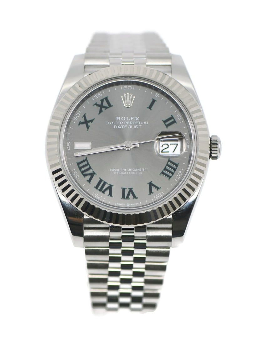 Rolex 126334 Datejust 41 stainless steel wristwatch with box papers (1 of 6)