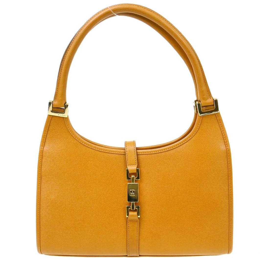 Gucci Vintage Jackie brown leather handbag Italy: Gucci Vintage Jackie brown leather handbag Italy This Gucci Vintage Jackie Handbag is crafted from brown leather and features a classic silhouette. Designed for women, it offers a timeless look with I