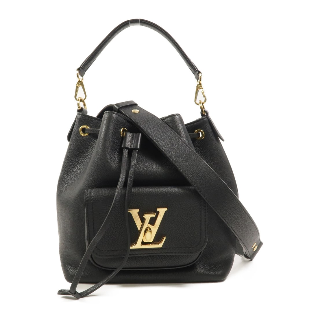 Louis Vuitton Lockme Bucket 2 Way Bag M57687 Black Calfskin (1 of 16)