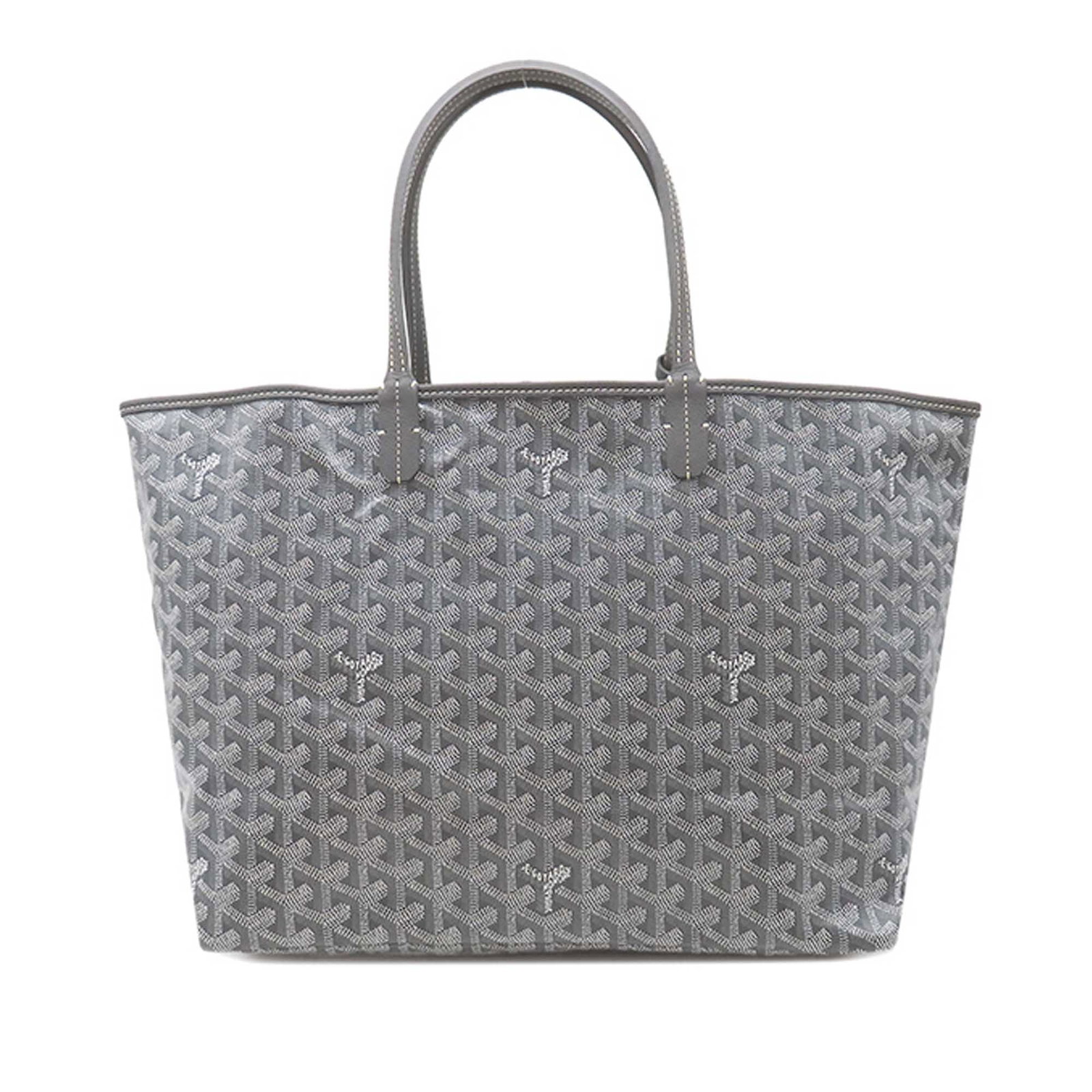 Goyard Saint Louis PM Gray Fabric Tote Bag: Goyard Saint Louis PM Gray Fabric Tote Bag Goyardine Saint Louis PM bag in gray fabric, made in France. The item is listed in condition A and includes one dust bag. Box and card are not included. Spec