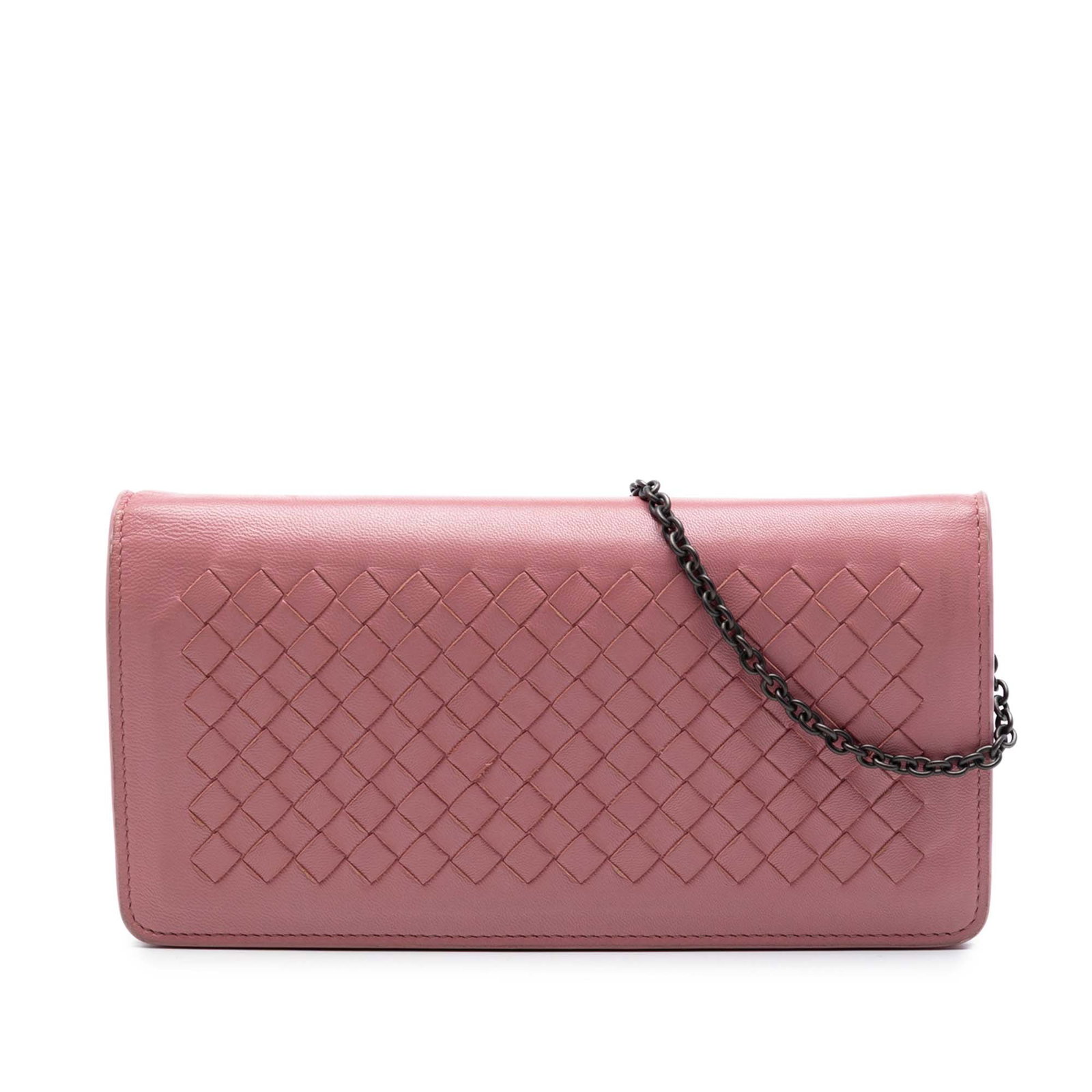 Bottega Veneta Intrecciato Nappa Leather Chain Wallet Crossbody (1 of 6)