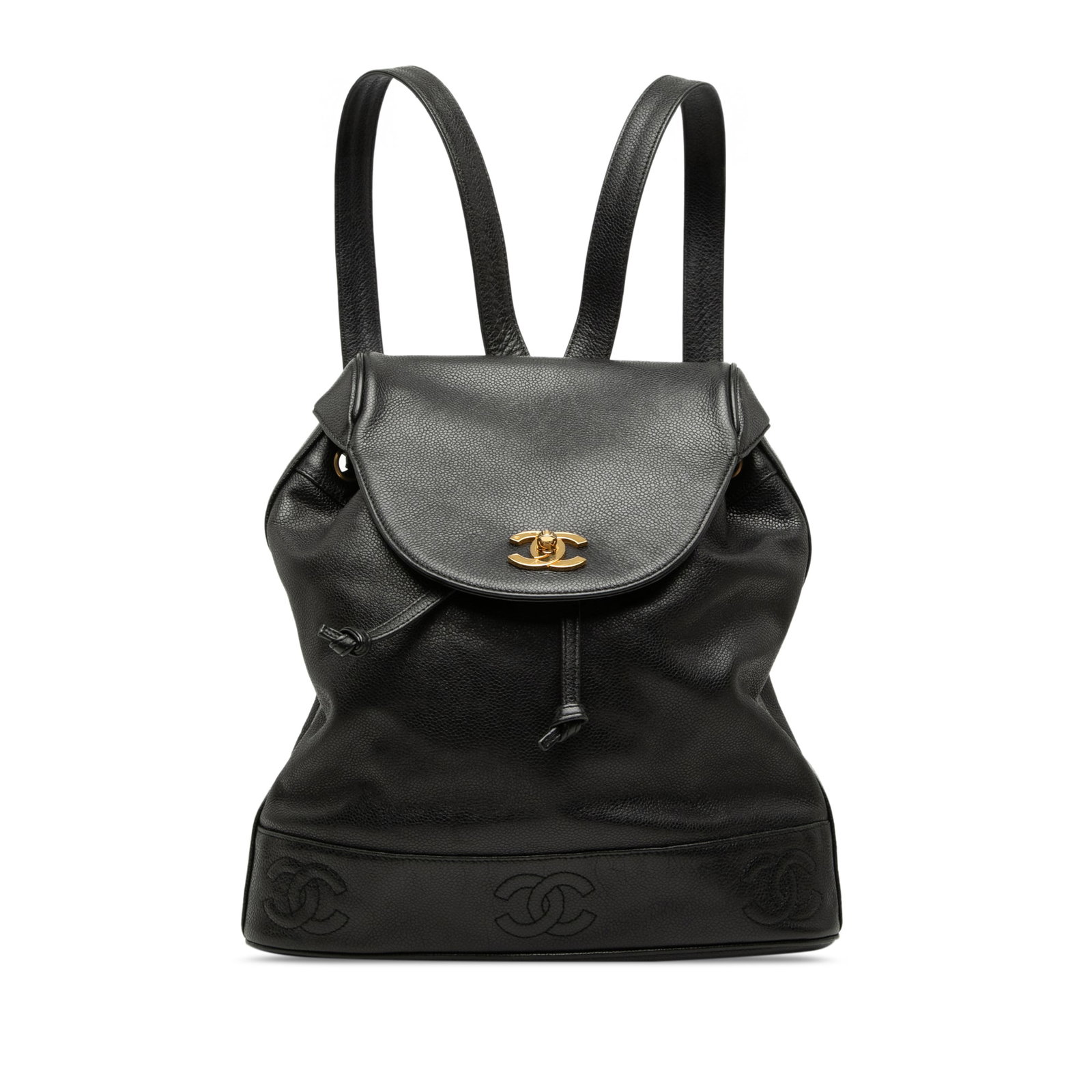 Chanel Caviar Triple CC Leather Backpack Black (1 of 8)