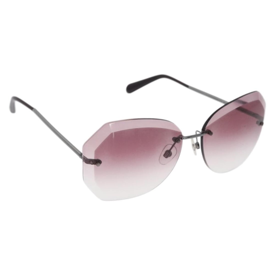 CHANEL Bordeaux Metal Sunglasses with Case (1 of 14)