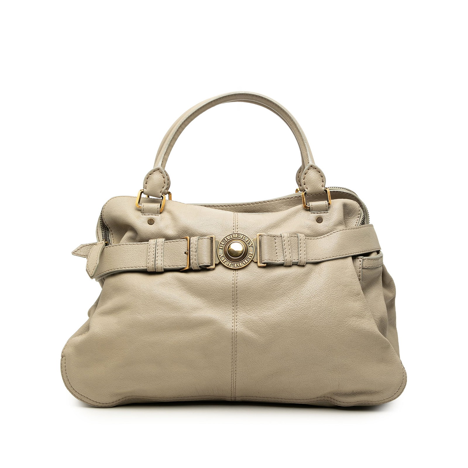 Burberry Lambeth Gray Leather Tote Bag (1 of 7)