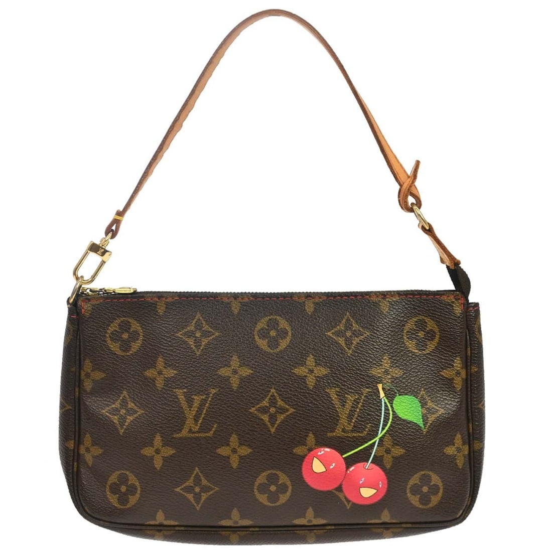 Louis Vuitton Pochette Accessoires M95008 Monogram Cherry Shoulder Bag (1 of 15)