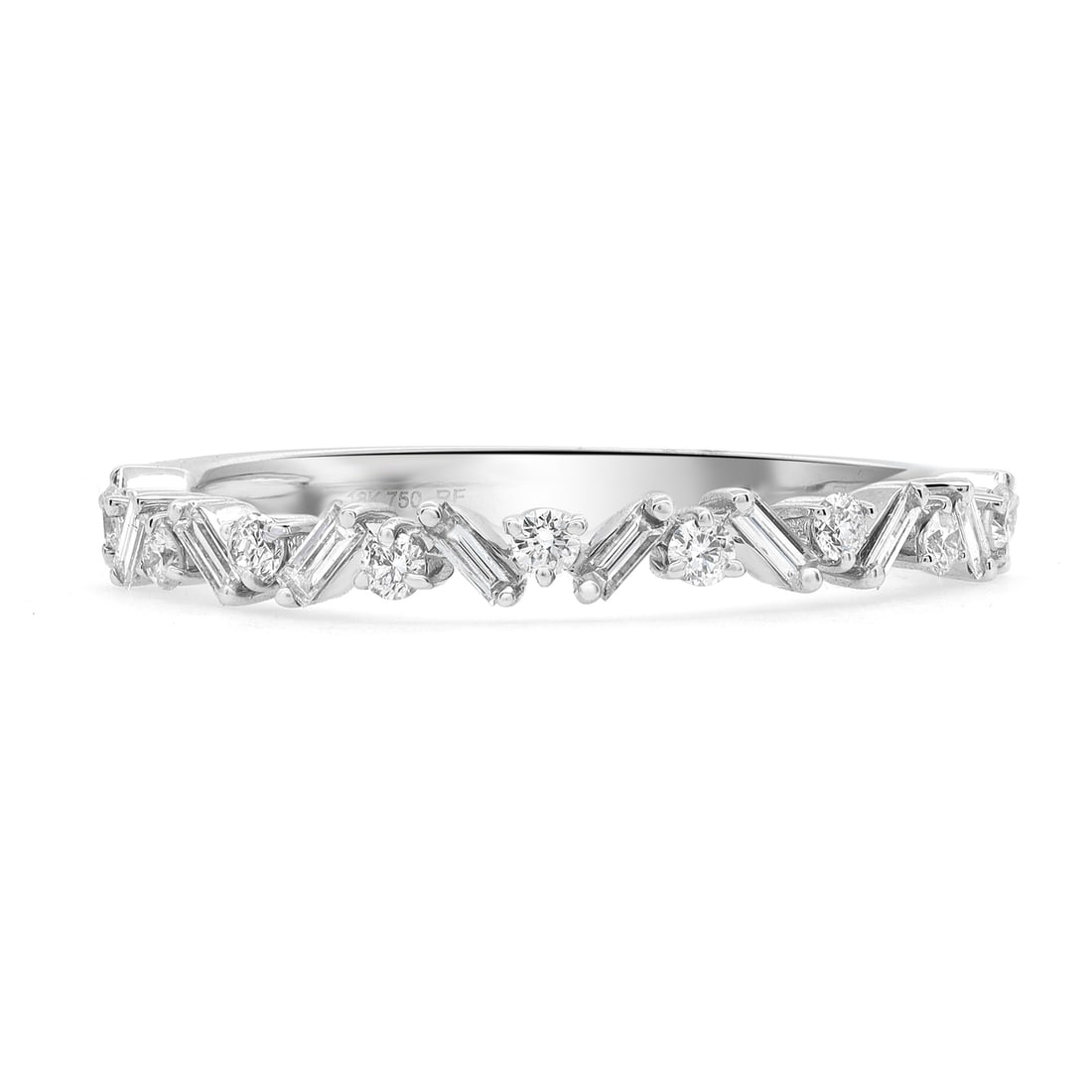 Rachel Koen 0.30ct Diamond Ring 18K White Gold Prong Set Size 6.5: Rachel Koen 0.30ct Diamond Ring 18K White Gold Prong Set Size 6.5 This exquisite Rachel Koen ring is a stunning blend of elegance and sophistication, crafted in luxurious 18K white gold. The ring show
