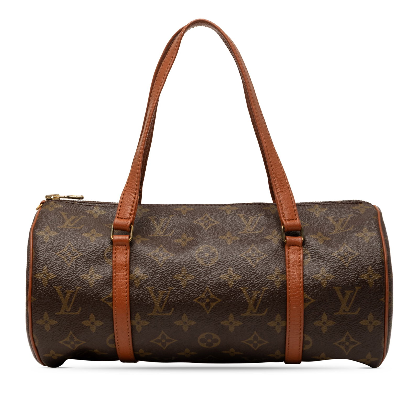 Louis Vuitton Papillon 30 Monogram Canvas Handbag: Louis Vuitton Papillon 30 Monogram Canvas Handbag Louis Vuitton Monogram Papillon 30 handbag in brown monogram canvas with leather trim, flat leather handles, and a top zip closure. Made in France. Co