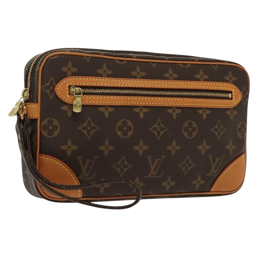 Louis Vuitton Marly Dragonne GM Monogram Canvas Clutch M51825 France: Louis Vuitton Marly Dragonne GM Monogram Canvas Clutch M51825 France This Louis Vuitton Monogram Marly Dragonne GM clutch bag features the signature monogram canvas and is designed for women. Made in 