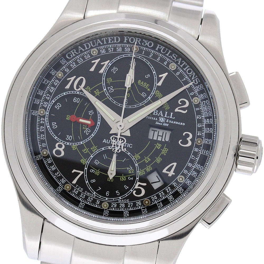 BALLWATCH CM1010D Trainmaster mens automatic chronograph wristwatch (1 of 6)