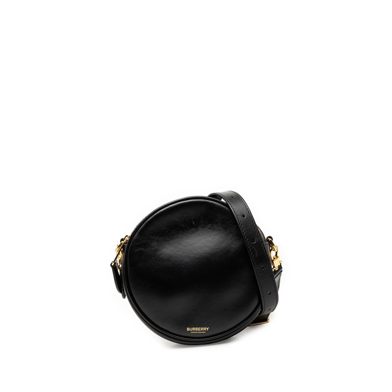 Burberry Louise Round Leather Crossbody Bag Black (1 of 7)