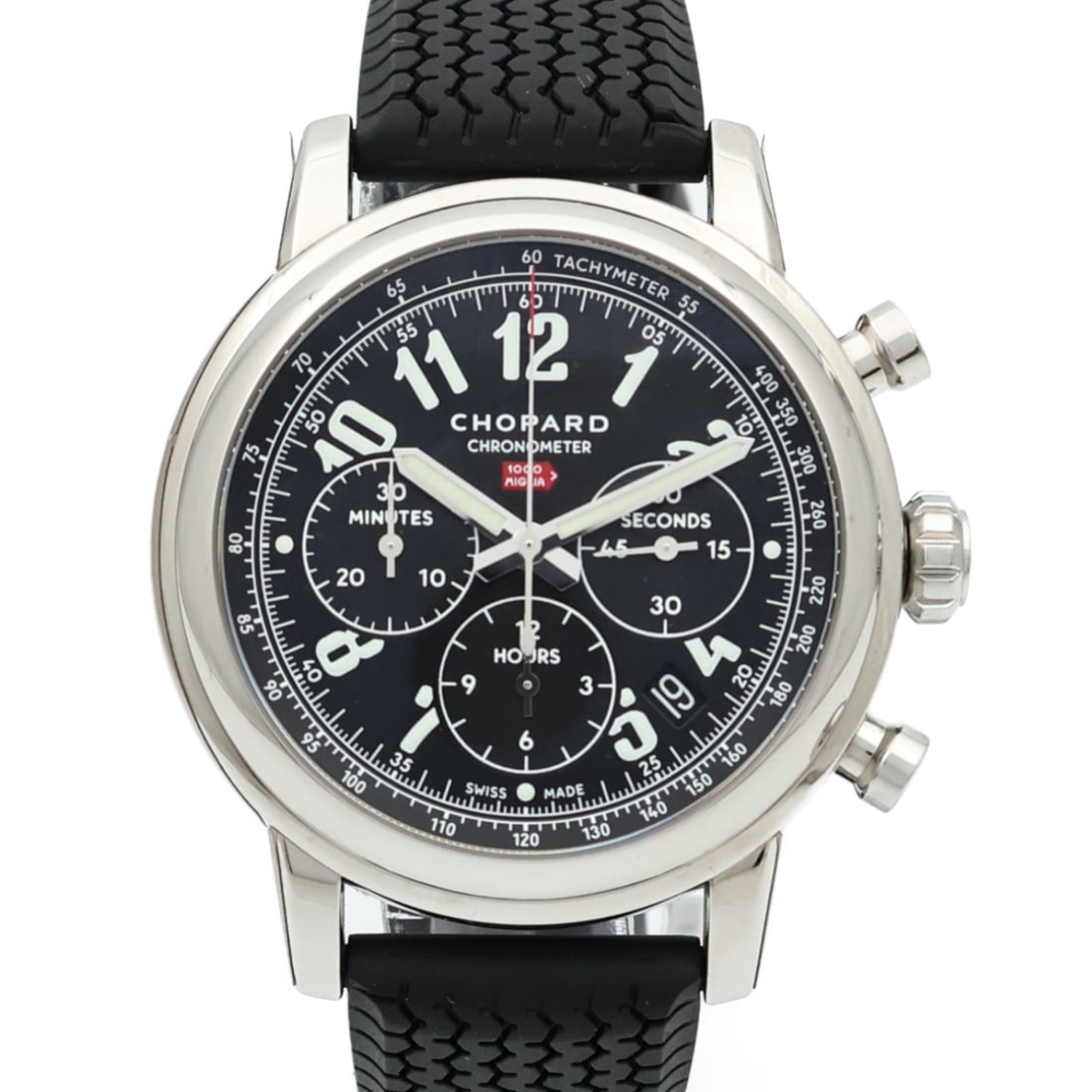 Chopard 168589 Mille Miglia automatic chronograph wristwatch black steel (1 of 12)