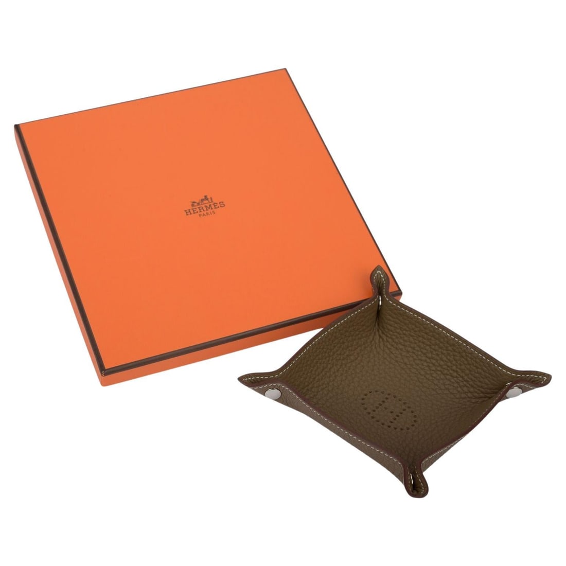 Hermes Mises et Relances Taurillon Leather Change Tray with Box (1 of 6)
