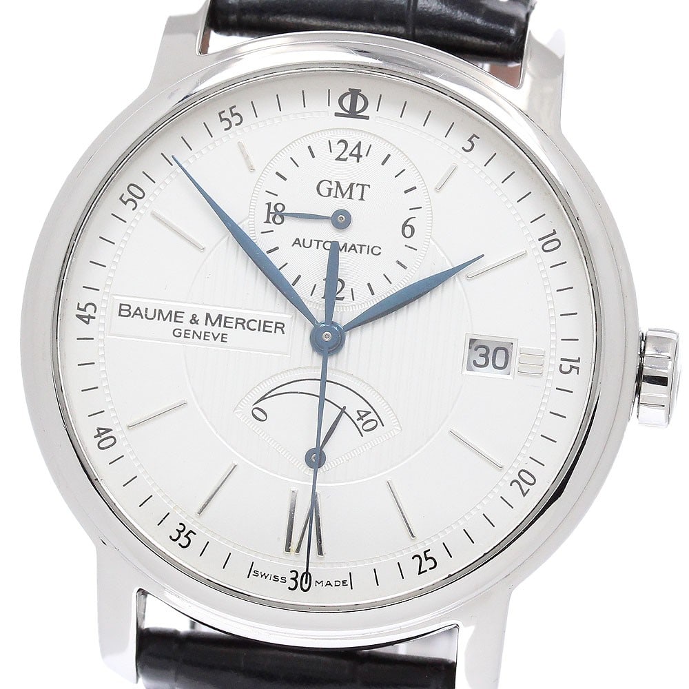 Baume and Mercier Classima Executive Dual Time Automatic Mens Watch M0A08693 (1 of 6)