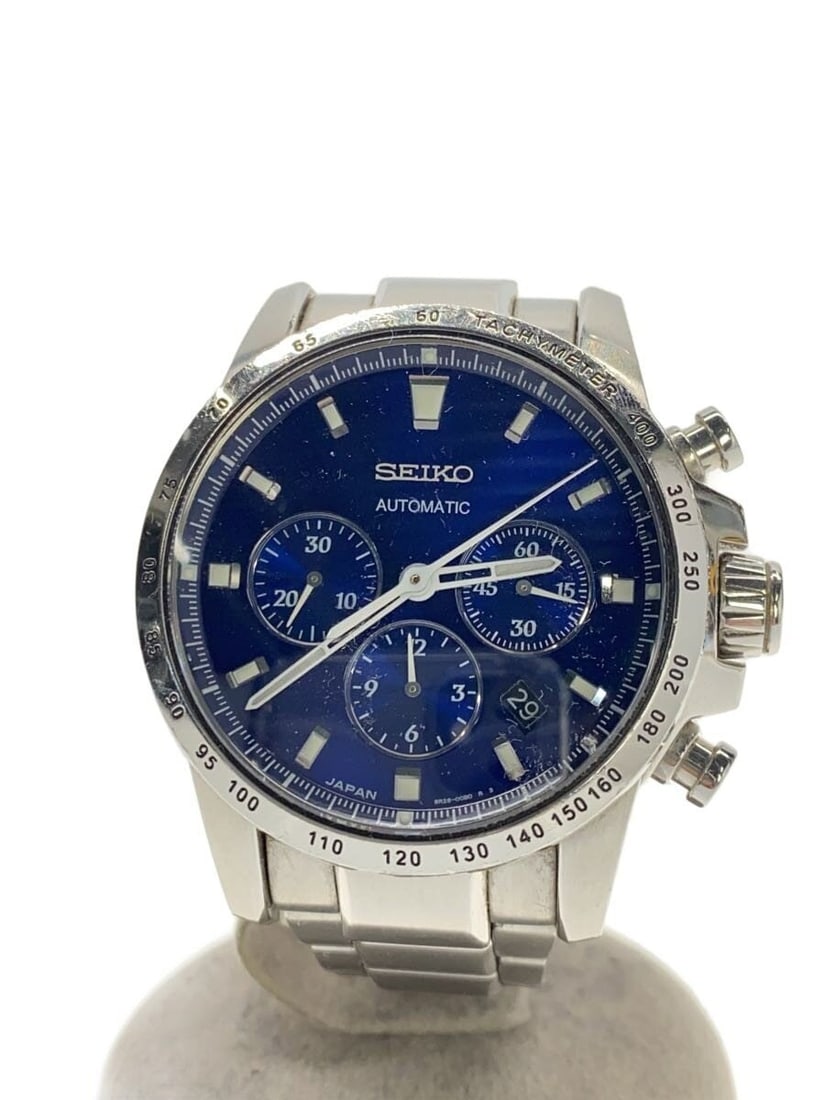 Seiko Brightz Phoenix 8R28-00B0 stainless steel men's wristwatch: Seiko Brightz Phoenix 8R28-00B0 stainless steel men's wristwatch This Seiko Brightz Phoenix Quartz 8R28-00B0 men's wristwatch features a blue dial and a durable stainless steel case and band. Sourced 