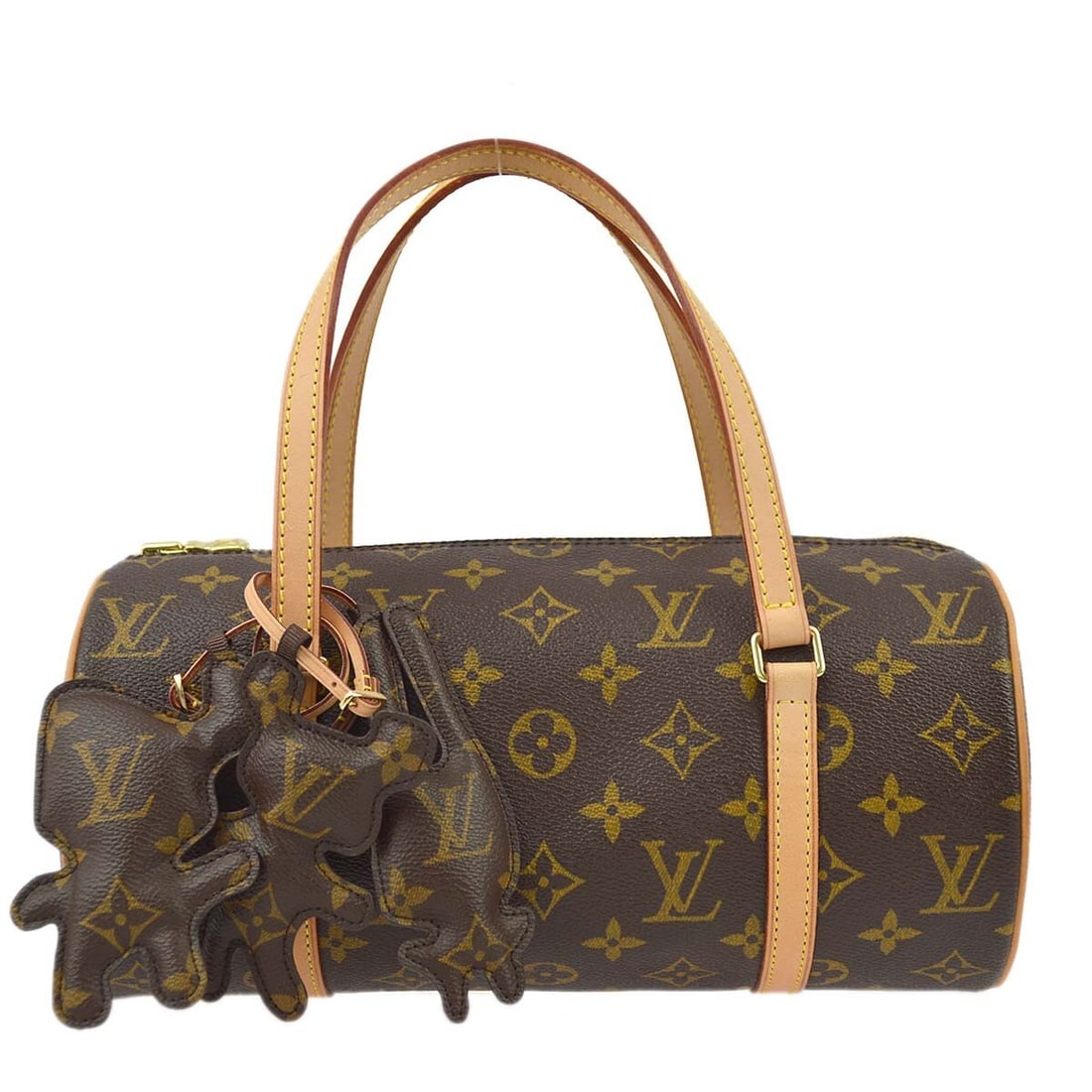 Brown Monogram Top Handle Bag Louis Vuitton x Comme des Garcons Papillon 26 (1 of 10)