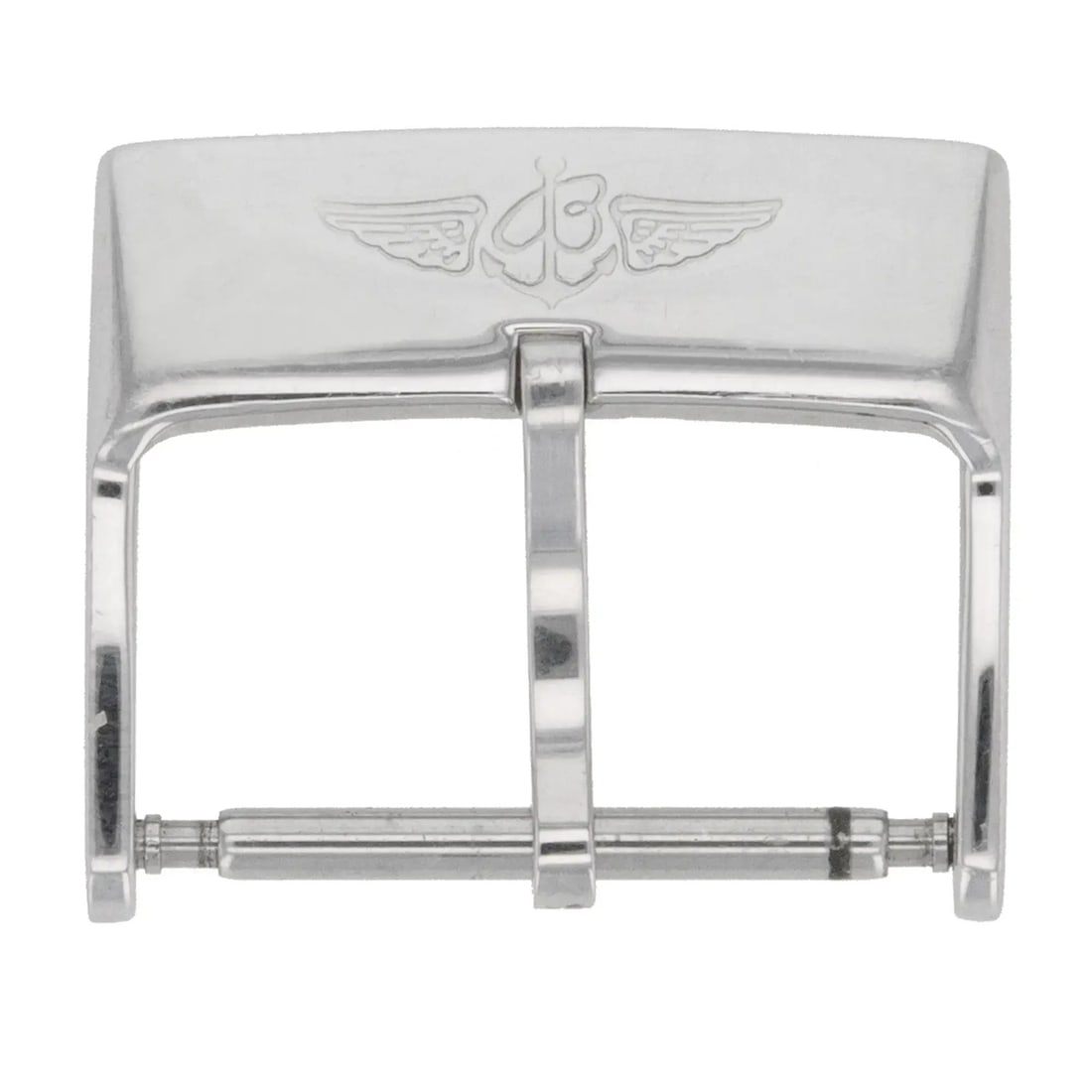 Breitling A18BA.1 Luxury 18mm Stainless Steel Watch Buckle: Breitling A18BA.1 Luxury 18mm Stainless Steel Watch Buckle This exquisite Breitling A18BA.1 watch features an 18 mm stainless steel tang buckle, perfect for enhancing your luxury timepiece collection.