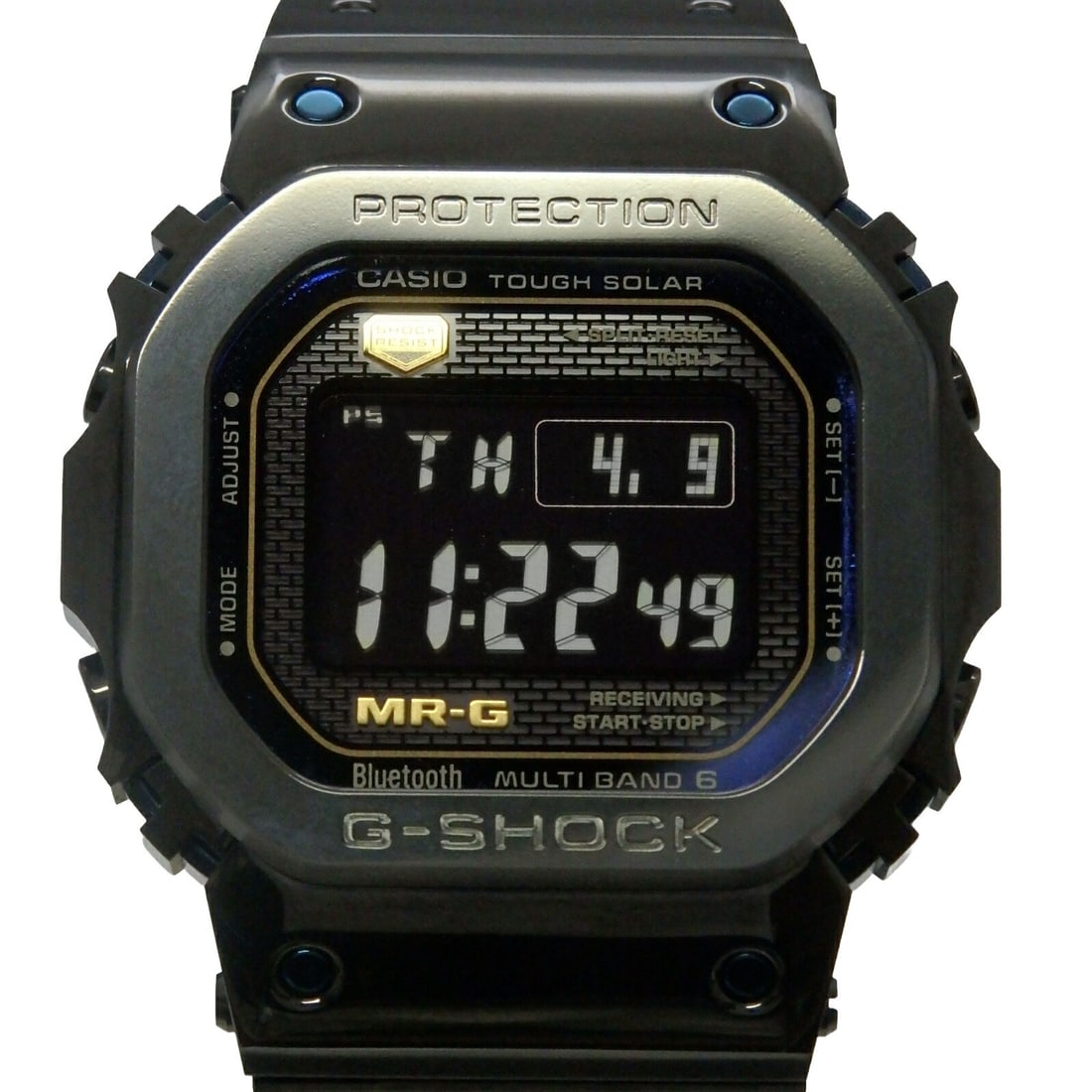 Casio MRG-B5000BA-1JR G-SHOCK MR-G Titanium Men's Wristwatch Japan: Casio MRG-B5000BA-1JR G-SHOCK MR-G Titanium Men's Wristwatch Japan Casio G-SHOCK MR-G full metal men's wristwatch, model MRG-B5000BA-1JR, made in Japan. It features a quartz movement and titanium cons