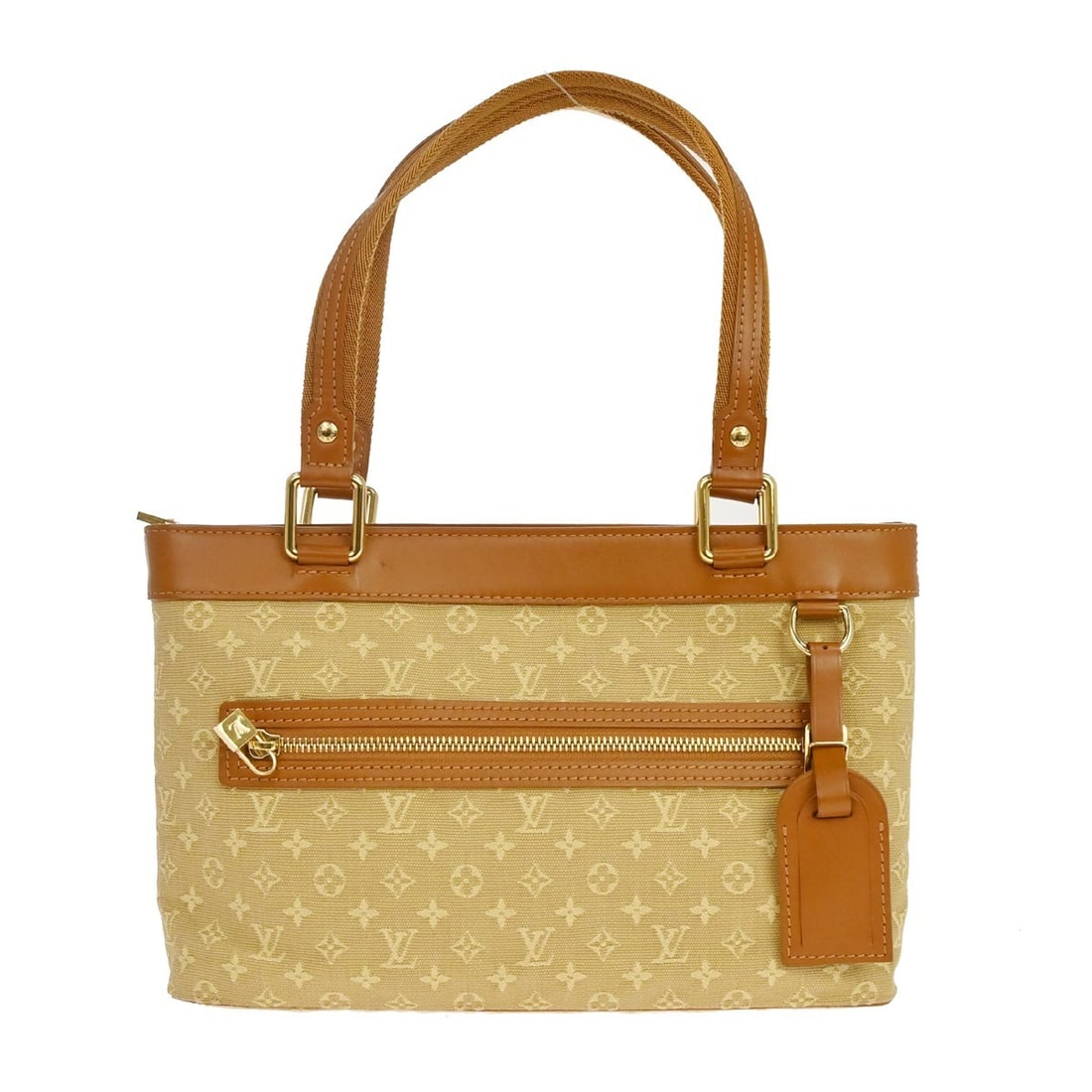 Louis Vuitton Lucille PM Monogram Mini Lin Beige Tote Bag (1 of 12)