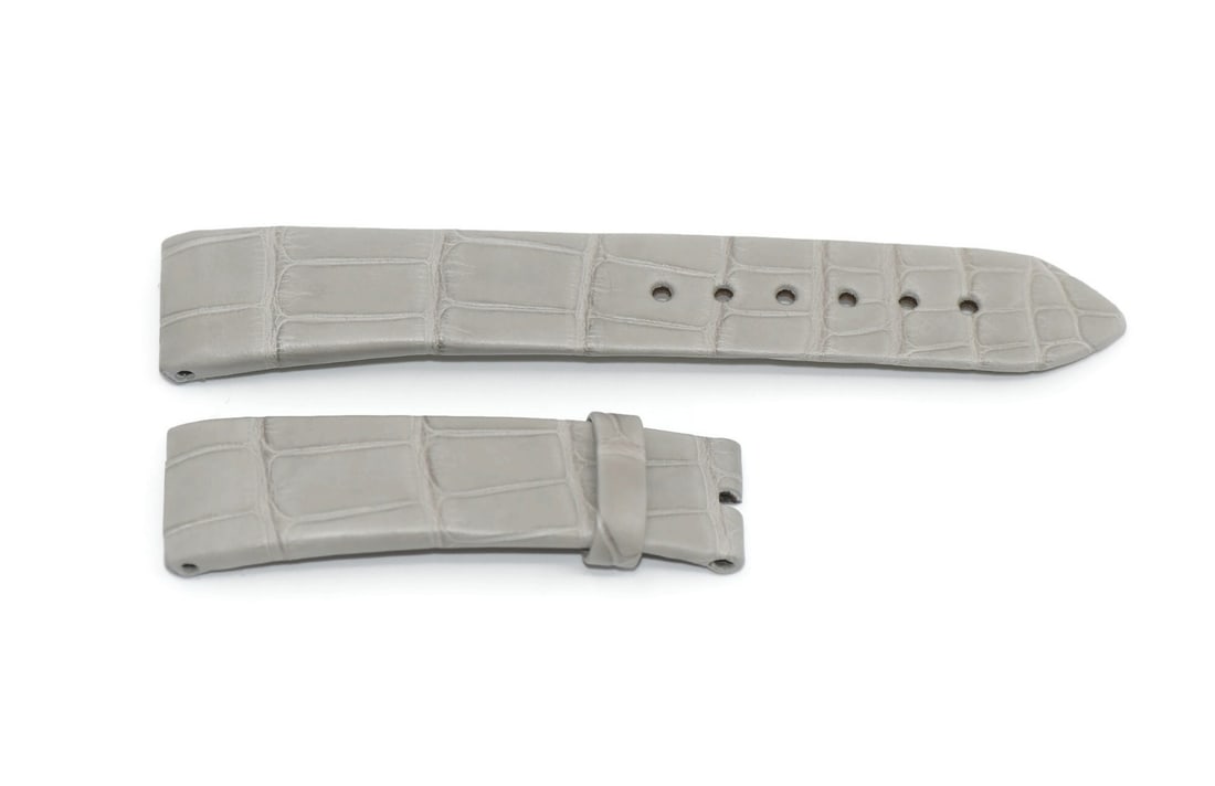 Jaquet Droz 16mm Gray Leather Wristwatch Band (1 of 2)