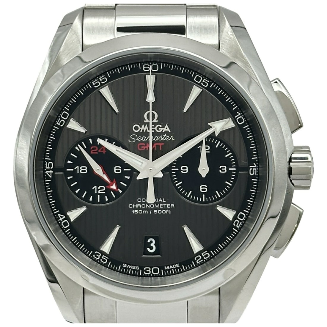 OMEGA 231.10.43.52.06.001 Seamaster Aqua Terra GMT men's stainless steel watch (1 of 12)