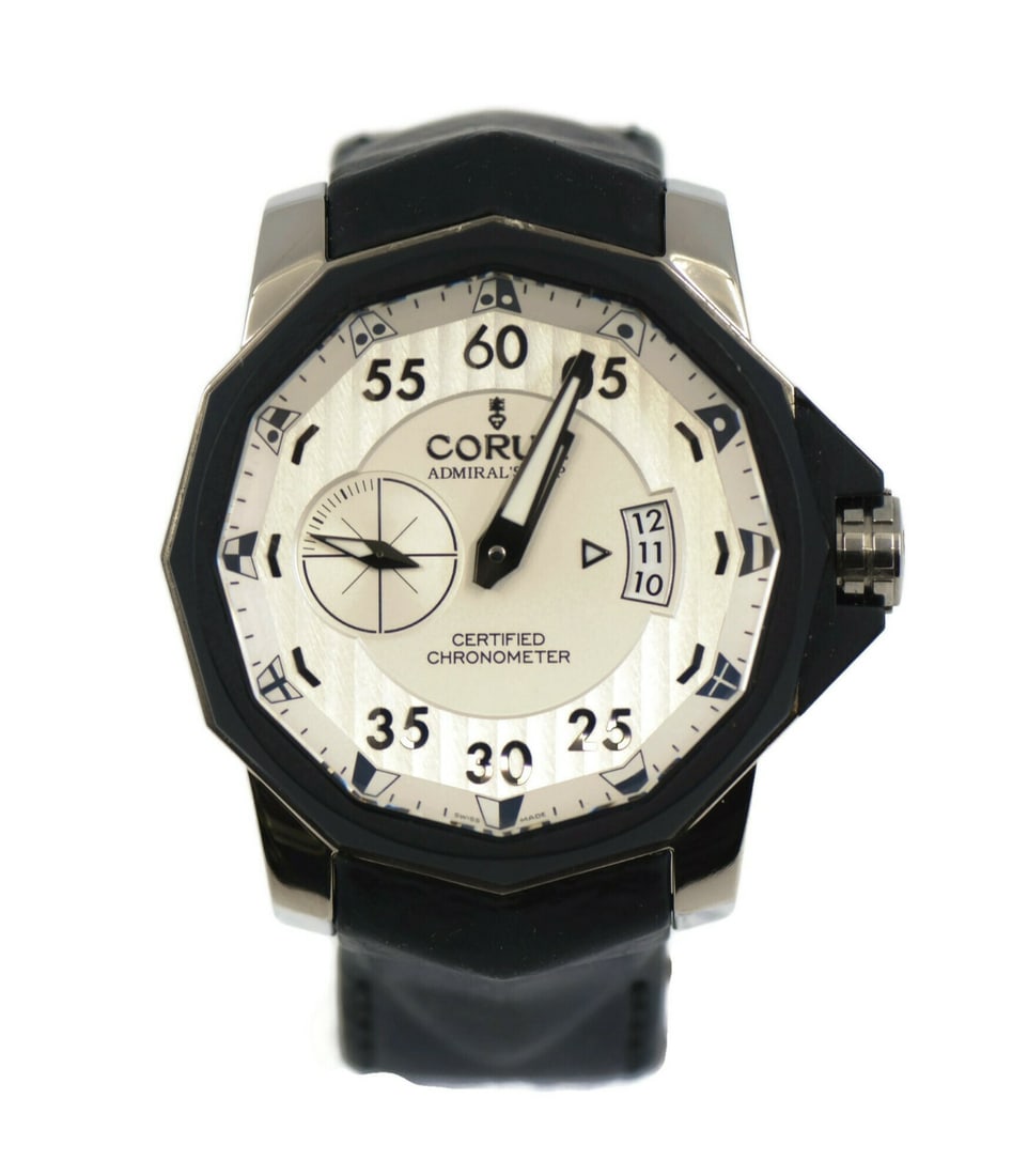 Corum Admirals Cup Competition 947.951.95 Titanium Watch with Box and Papers: Corum Admirals Cup Competition 947.951.95 Titanium Watch with Box and Papers Experience precision and elegance with the Corum Admirals Cup Competition Titanium Watch. This stylish wristwatch features 