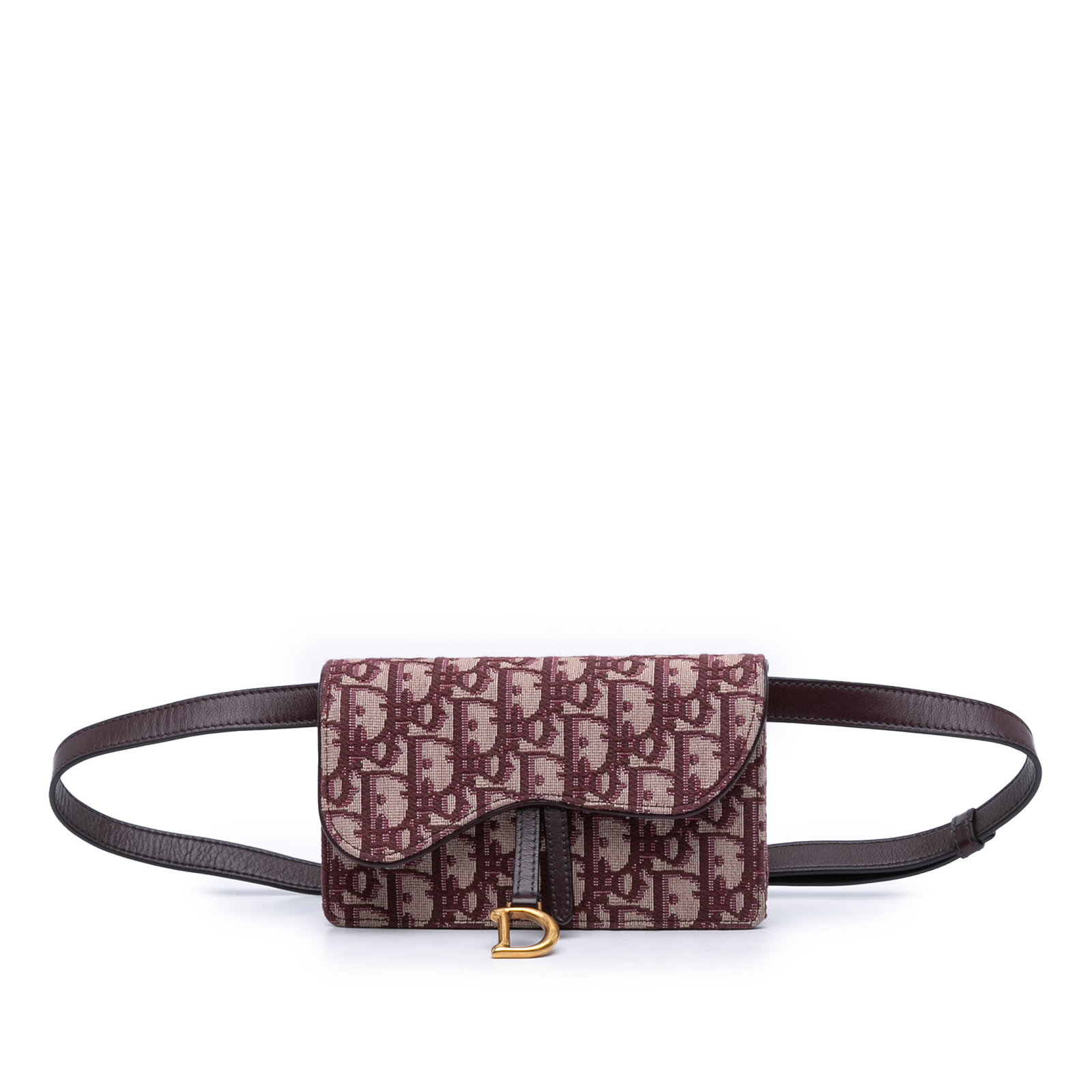 Dior Oblique Saddle belt bag canvas red (1 of 10)
