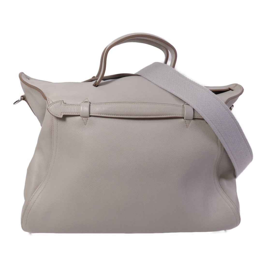 Hermes Oxer 2way Shoulder Bag Gris Perle Evercolor Calfskin PHW: Hermes Oxer 2way Shoulder Bag Gris Perle Evercolor Calfskin PHW Hermes PHW Oxer 2way Shoulder Bag in Evercolor leather and calfskin (cowhide), presented in Gris Perle / pearl grey and gray. This women