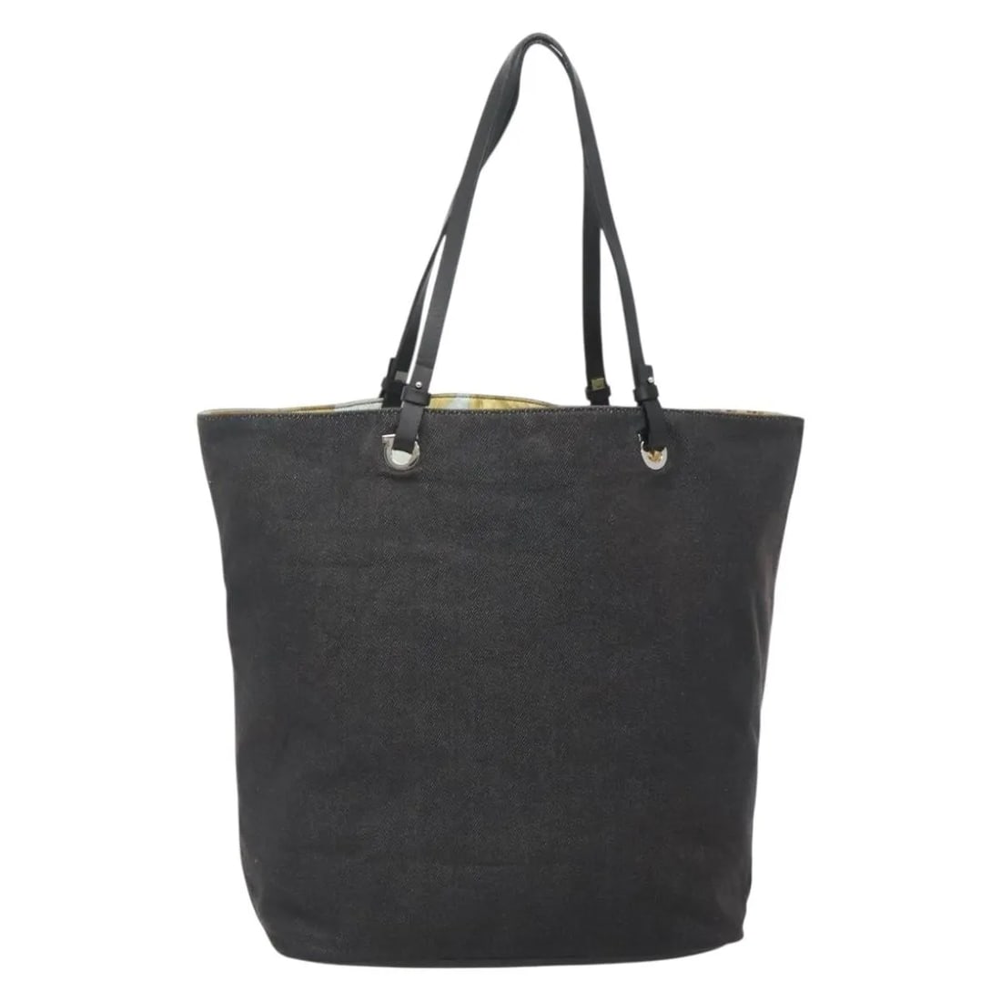 Black Canvas Gancini Tote by Salvatore Ferragamo 29cm by 31cm by 17cm: Black Canvas Gancini Tote by Salvatore Ferragamo 29cm by 31cm by 17cm This Salvatore Ferragamo Gancini Tote is crafted from black canvas and designed for women. It features a spacious interior with a 