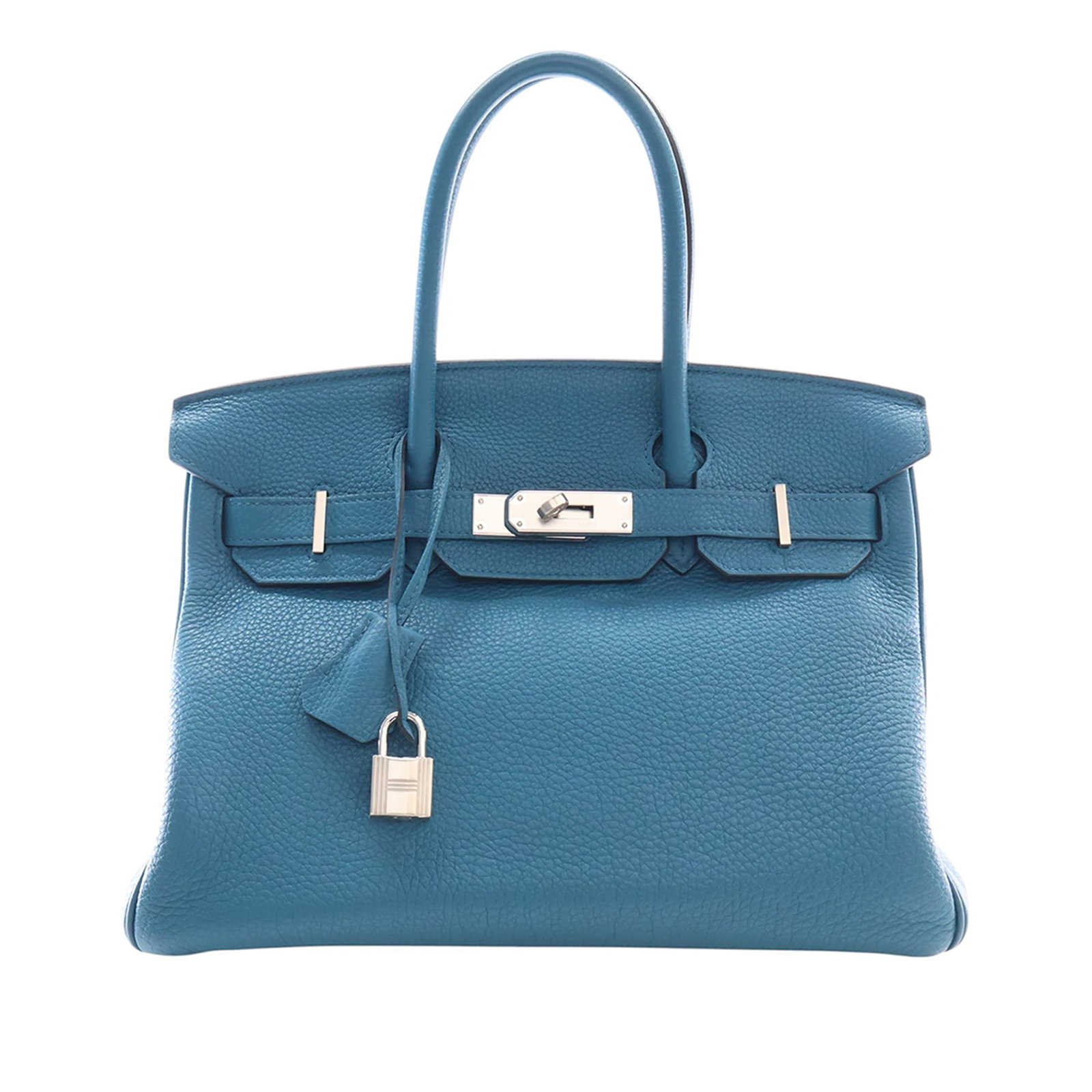 Hermes Birkin Retourne 30 Blue Togo Leather Handbag (1 of 15)