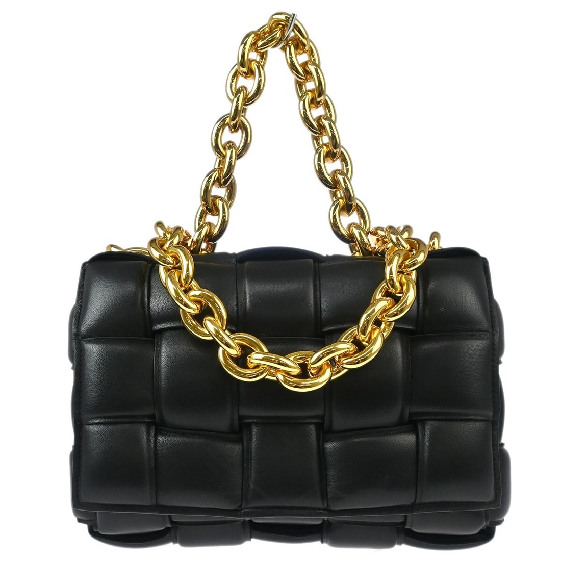 Bottega Veneta 2way Black Leather Shoulder Bag with Dust Bag: Bottega Veneta 2way Black Leather Shoulder Bag with Dust Bag Bottega Veneta 2way shoulder handbag in black leather with a medium-size silhouette and leather shoulder strap. Made in Italy, this women's