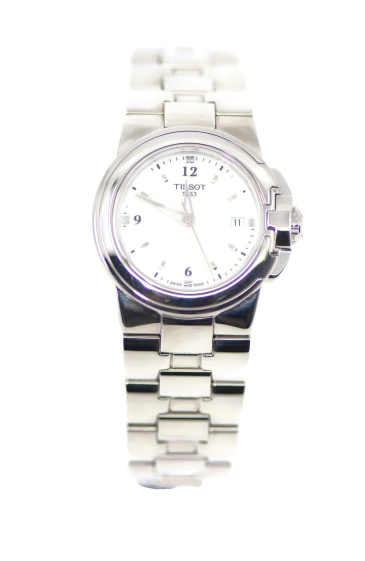 Tissot T-Sport Quartz Stainless Steel Watch T0802101101700 with Box: Tissot T-Sport Quartz Stainless Steel Watch T0802101101700 with Box This Tissot T-Sport wristwatch is a sophisticated accessory featuring a durable stainless steel case and band. It showcases a classi