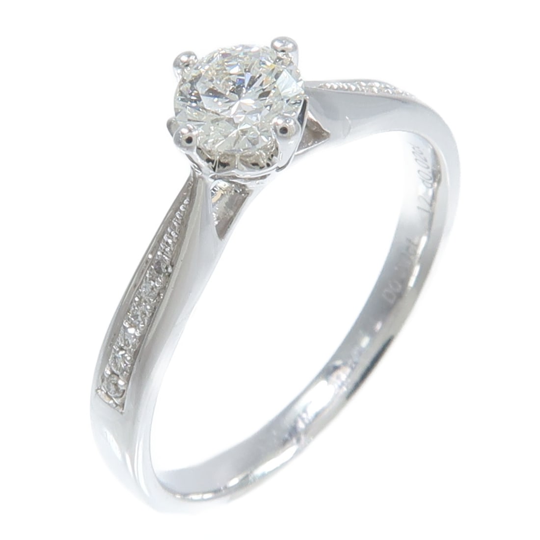 18K White Gold Diamond Ring Size 5.25 0.32ct (1 of 8)