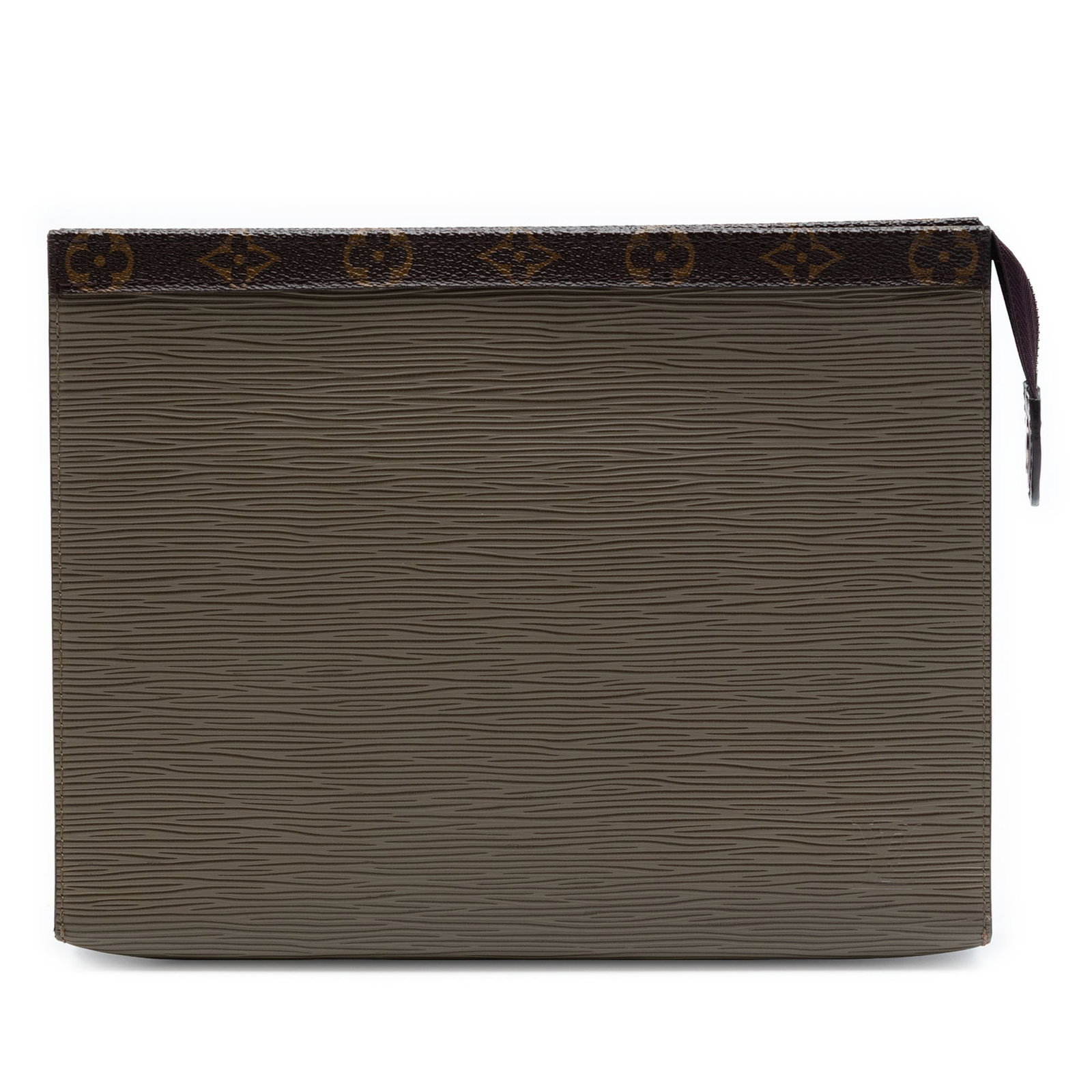 Louis Vuitton Voyage MM Epi Leather Clutch Bag Brown: Louis Vuitton Voyage MM Epi Leather Clutch Bag Brown Louis Vuitton Epi Pochette Voyage MM bag in brown leather, made in France. It features an epi leather body, a top zip closure, and interior slip po