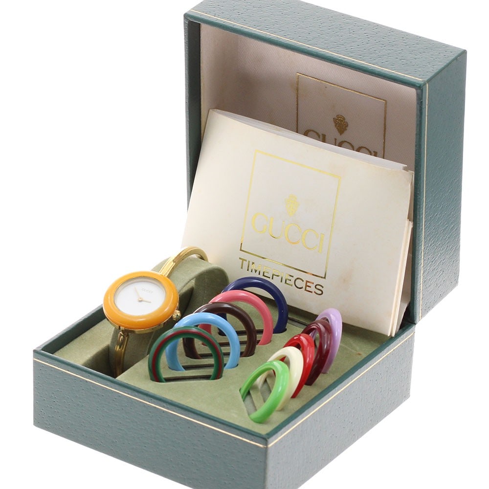 Gucci Change Bezel Quartz Womens Wristwatch with 10 Bezels - 7