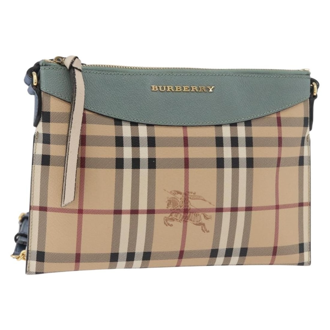 Burberry Nova Check PVC Beige Gold Shoulder Bag: Burberry Nova Check PVC Beige Gold Shoulder Bag This Burberry Nova Check chain shoulder bag features a beige and gold PVC leather exterior with gold-tone accents. Designed for women, it offers a class