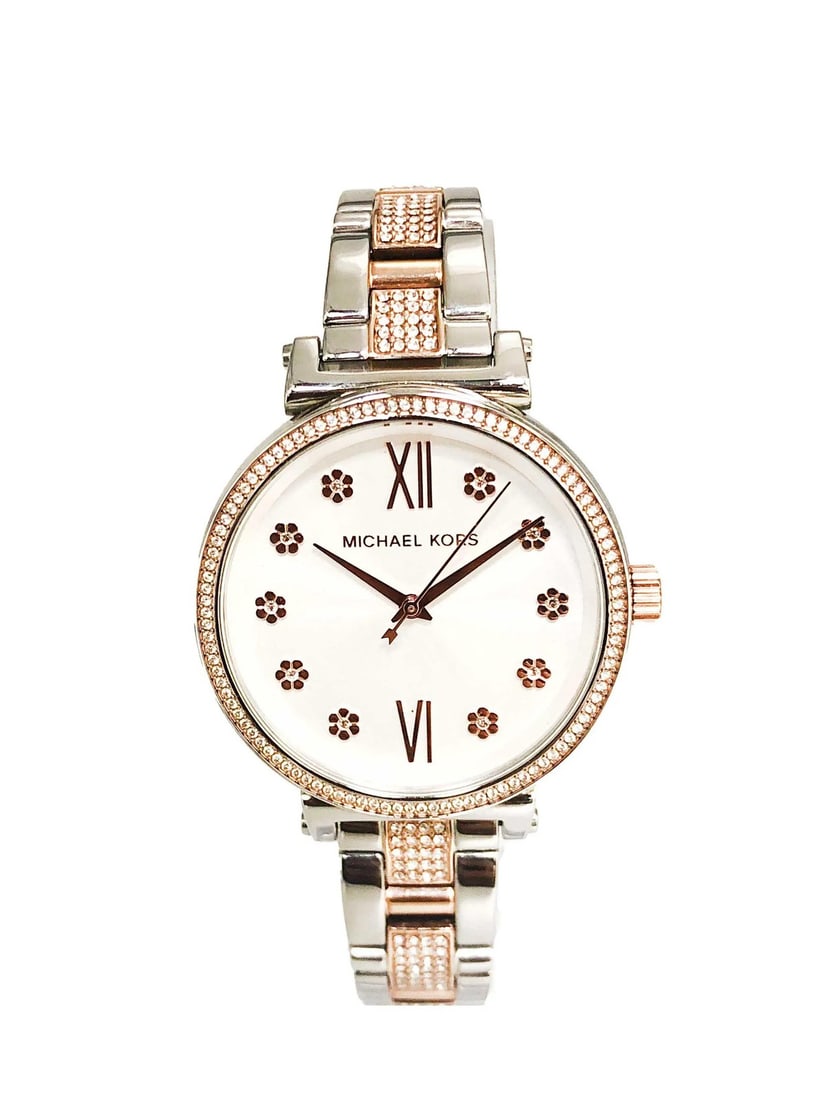 Michael Kors Sofie Chrystal MK3880 Ladies Watch Stainless Steel Silver Dial (1 of 4)