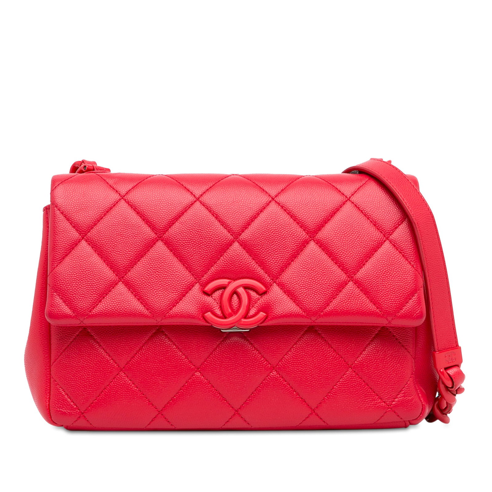Chanel Medium My Everything Flap Crossbody Pink Caviar Leather: Chanel Medium My Everything Flap Crossbody Pink Caviar Leather Chanel Medium Caviar My Everything Flap crossbody bag in pink, made in Italy. It features a quilted caviar leather body, a leather-woven 