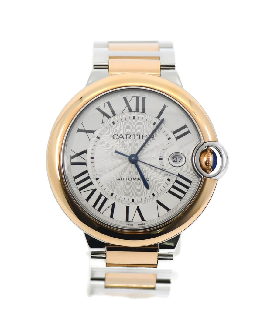Cartier W2BB0034 Ballon Bleu automatic wristwatch in 18K and stainless steel (1 of 6)