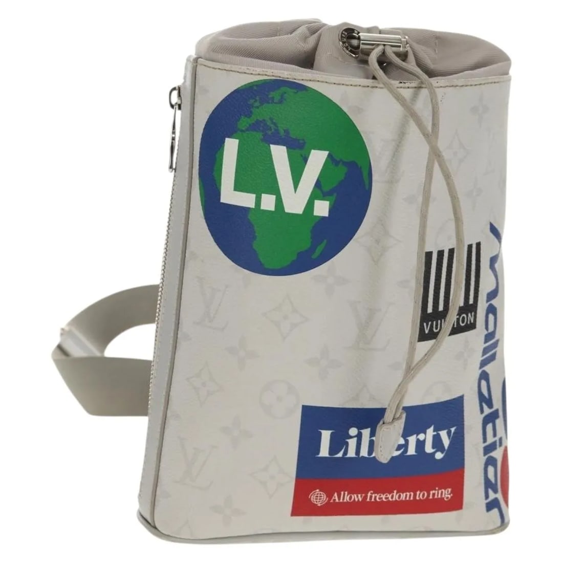 Limited Edition Louis Vuitton Chalk Sling Monogram Canvas Shoulder Bag (1 of 18)